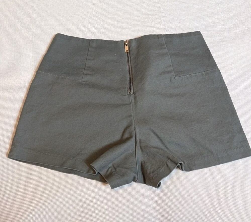 Forever 21 Sz 26 Shorts Women Small Gray High Rise Knit Lounge Athletic Casual